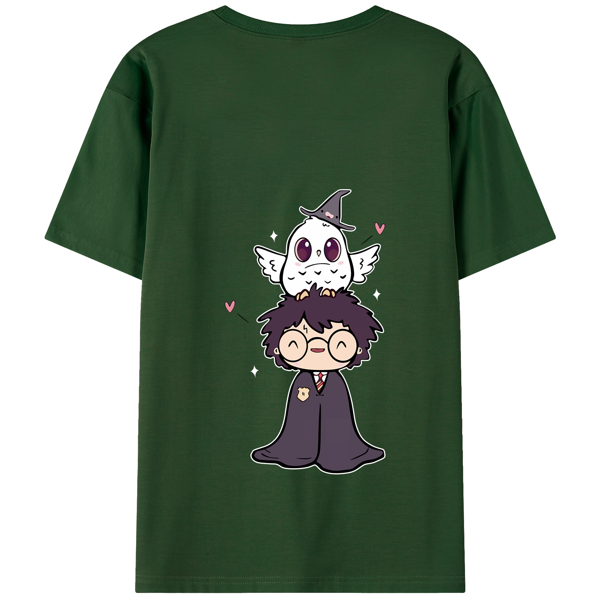 （画像用） Harry Potter ハリー・ポッターシリーズ 綿100％半袖Tシャツ（背面プリント）